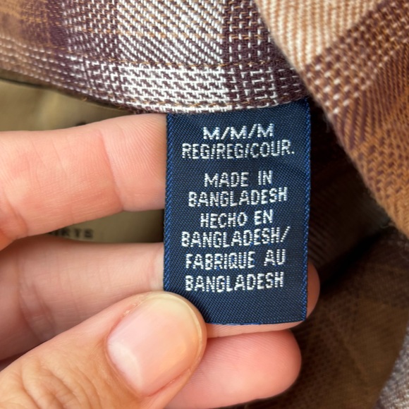 Wrangler Retro Men's Brown Plaid Shirt | size medium - Picture 6 of 6